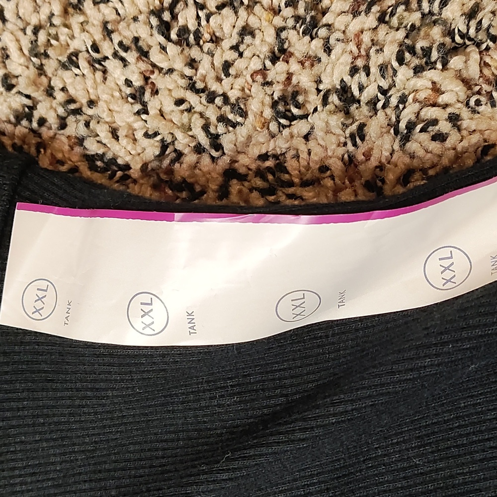 Universal Thread | Black Ribbed Simple Tank Top - Picture 5 of 5
